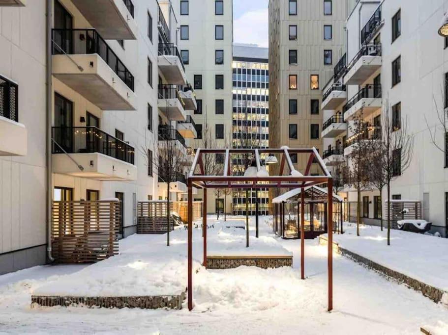 Apartament Modern Elegance I Hagastaden Sztokholm Zewnętrze zdjęcie